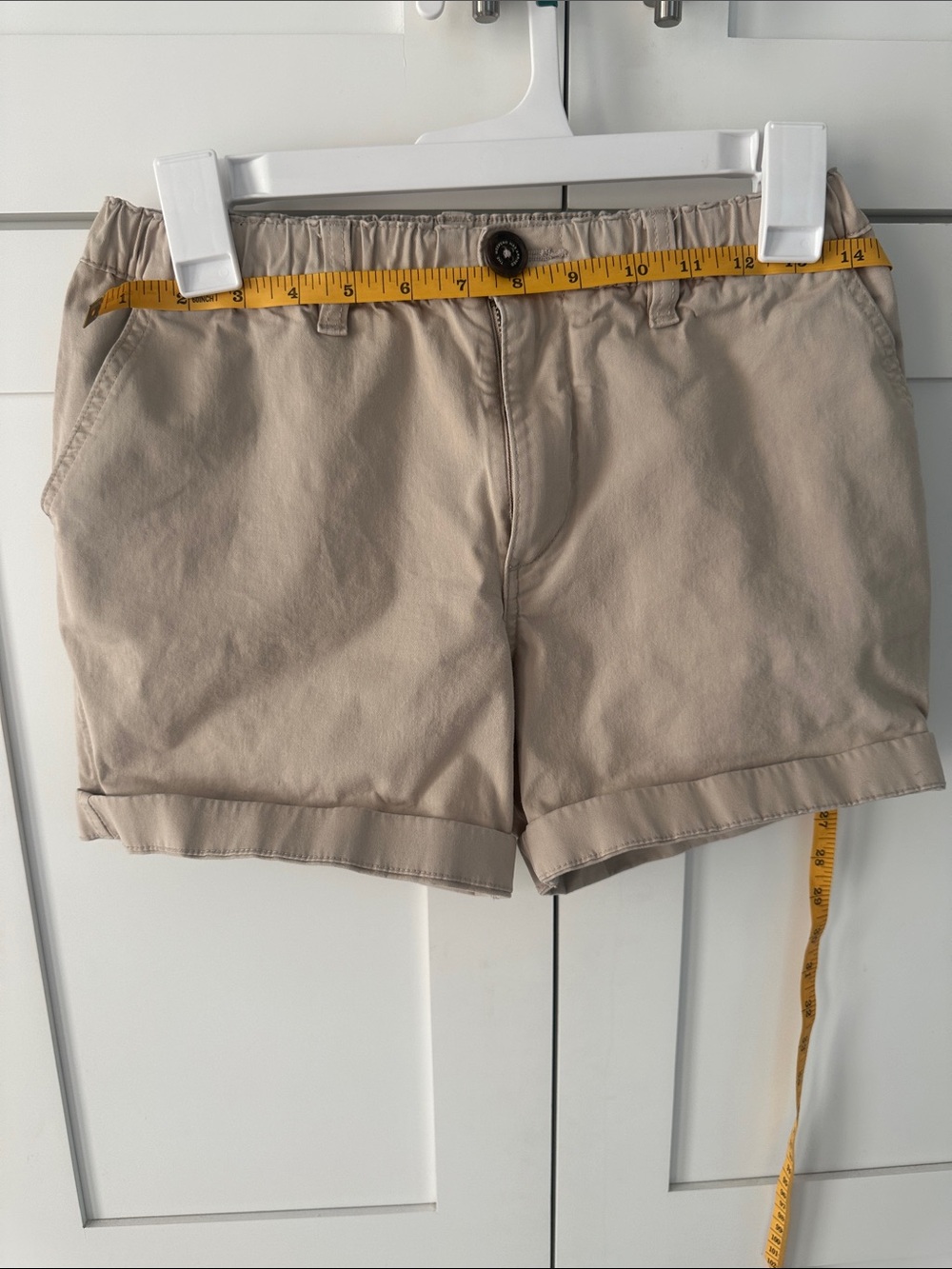 chubbies Beige Rolled-Hem Women's Shorts